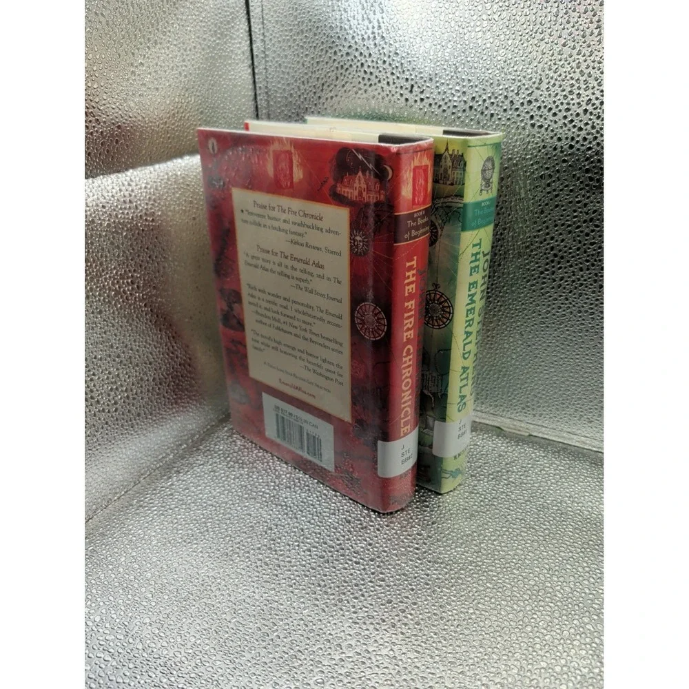 LOT 2 THE BOOKS OF BEGINNING:1 EMERALD ATLAS; 2 FIRE CHRONICLE BY JOHN STEPHENS